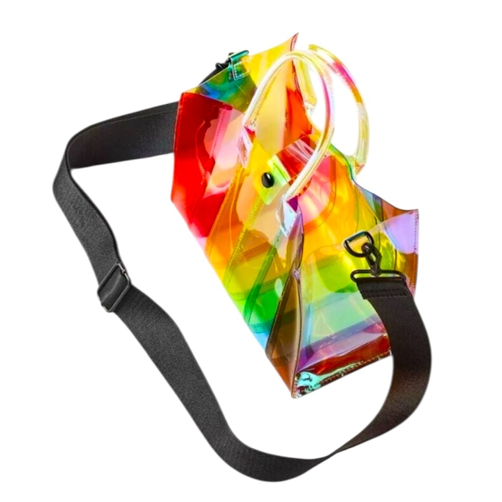 Rainbow Pride LGBTQIA Transparent Mini Crossbody Bag - NWT - Picture 5 of 9
